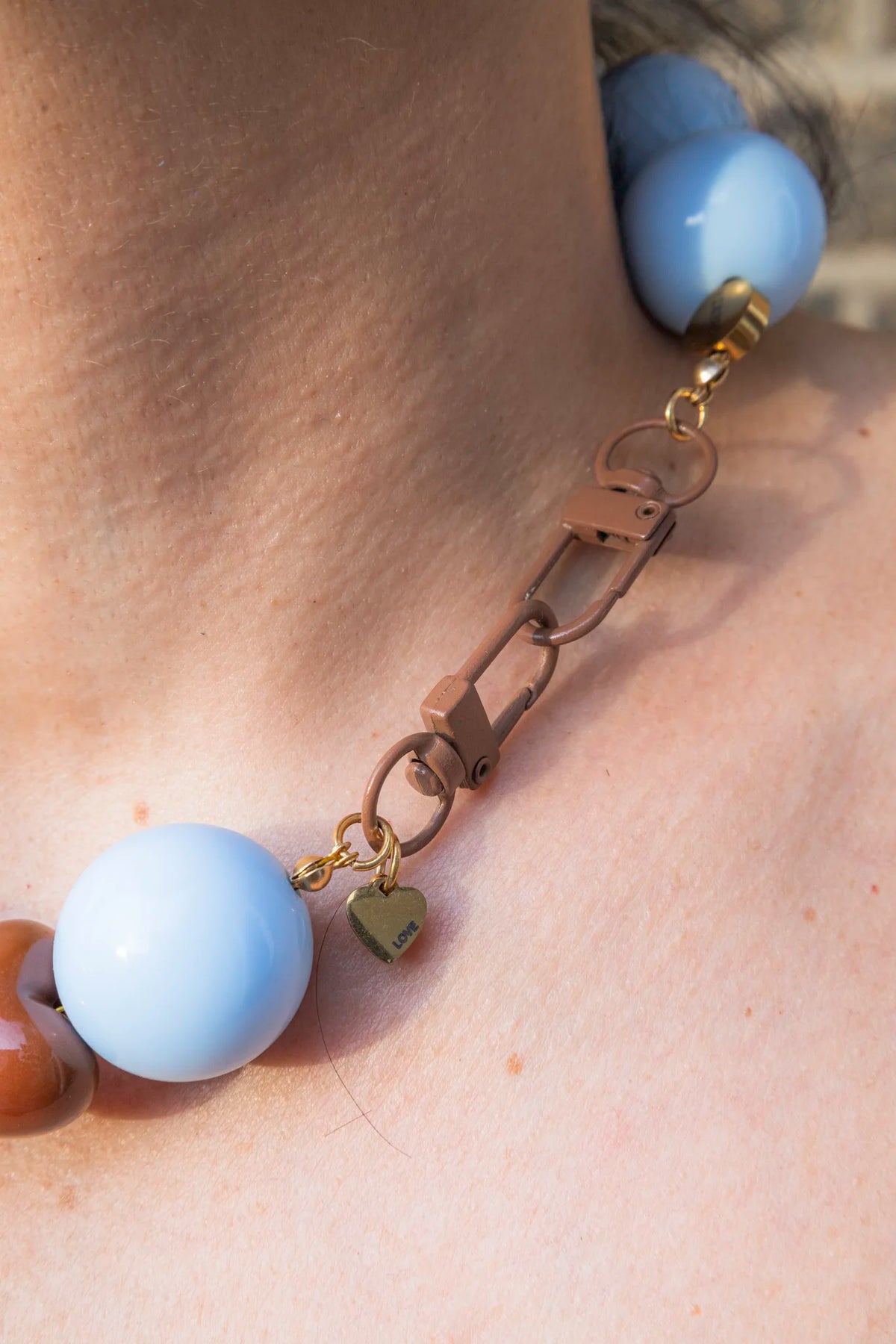 Light Blue Bubble Necklace