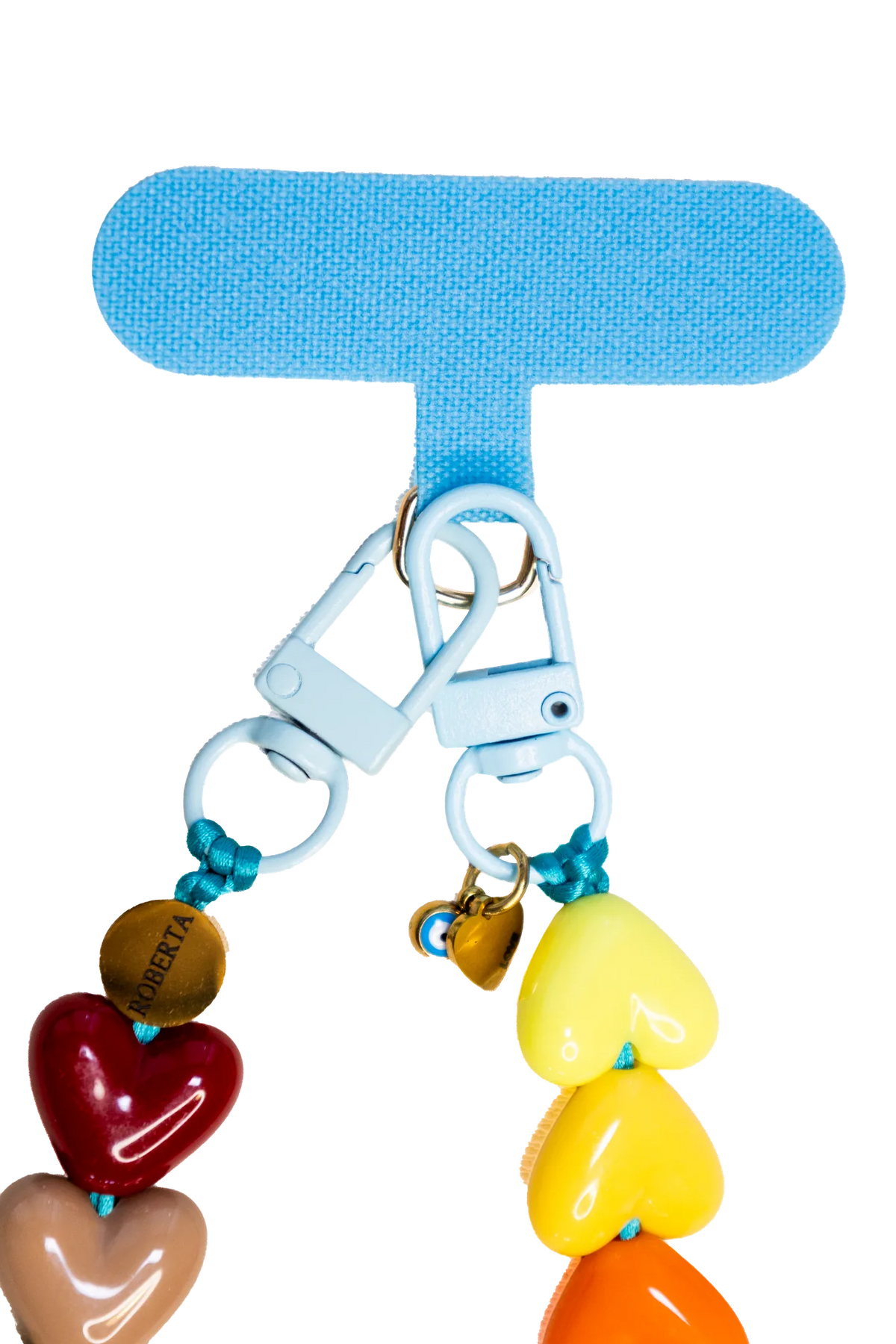 Flat Heart Gloss Phone Strap