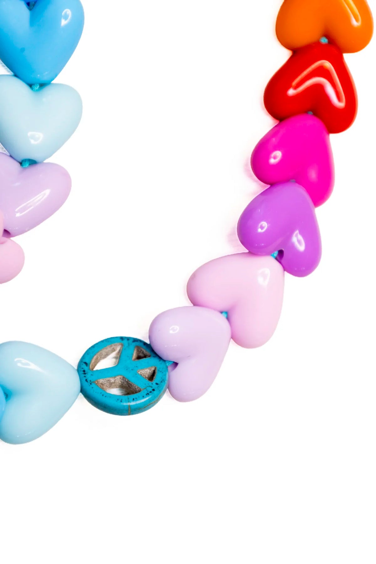 Flat Heart Gloss Phone Strap