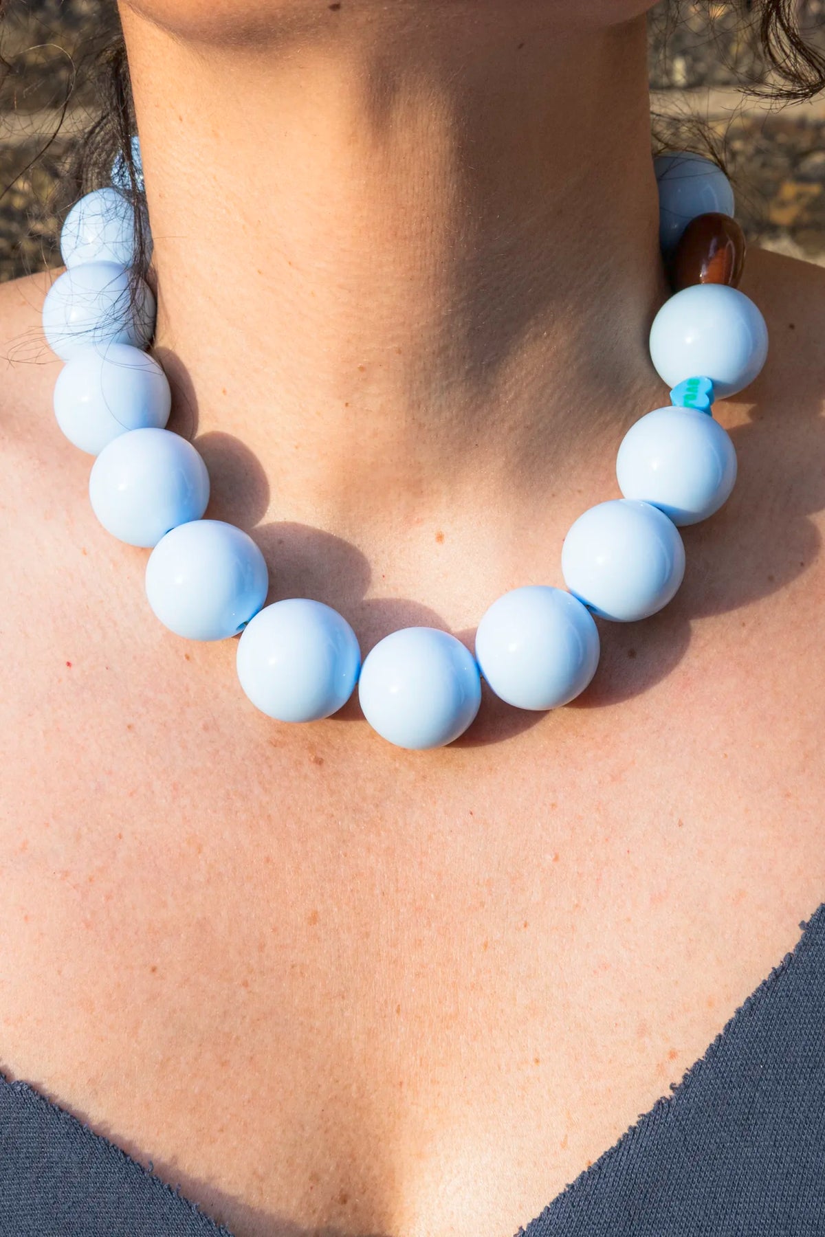 Light Blue Bubble Necklace